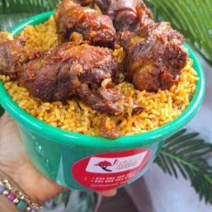 bowl of jollof rice